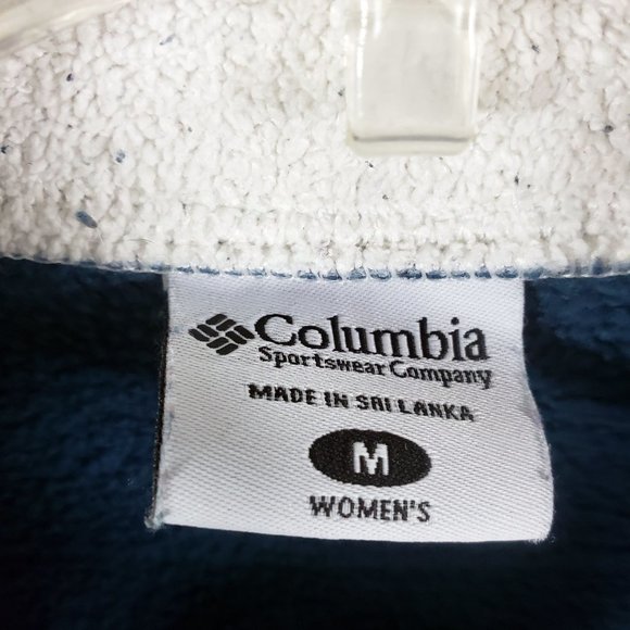 Columbia Women's Blue Lined Full Zip Long Sleeve Coat Sweater Jacket - Picture 11 of 11